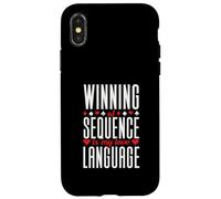 Winning Is My Love Language Competitive Board Game Player Case for iPhone X/XS