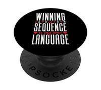 Winning Is My Love Language Competitive Board Game Player PopSockets Adhesive PopGrip