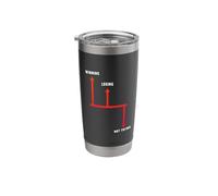 Winning Losing NOT Trying. Motivation Graphic Stainless Steel Insulated Tumbler