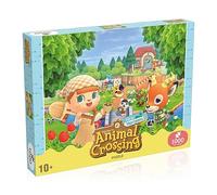 Winning Moves Animal Crossing New Horizon 1000 Piece Jigsaw Puzzle Game, Piece together some classic Animal Crossing characters including Beau, Pekoe and Vesta, gift for Nintendo fans aged 10 plus