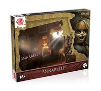 Winning Moves Annabelle 1000-Piece Jigsaw Puzzle Game, Piece together the porcelain star of the Conjuring Universe, makes a great gift or toy for adults and horror fans