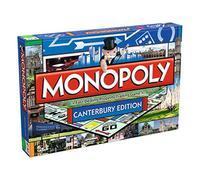 Winning Moves Canterbury Monopoly Board Game, Advance to Canterbury Cathedral, St Augustine's Abbey, University of Kent and trade your way to success, 2-6 players makes a great gift for ages 8 plus