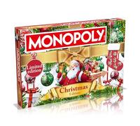 Winning Moves Christmas Monopoly Board Game, Play as Rudolph, Snowman or Santa and trade your way to success, Perfect Christmas decoration by the tree, for ages 8 and up