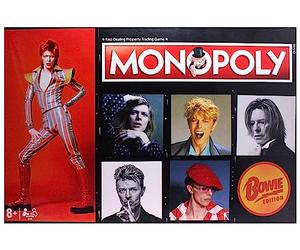 Winning Moves David Bowie Monopoly Board Game, Advance to Heroes, Diamond Dogs, Aladdin Sane and Hunky Dory, build stages and stadiums and bankrupt your fellow Kooks, gift for players aged 8 plus