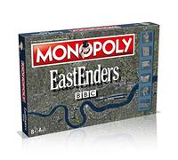 Winning Moves Eastenders Monopoly Board Game, Tour your favourite characters from the popular TV Soap, Invest in market stalls and Queen Vic pubs and reap the rewards, 2-6 player game for ages 8 plus