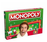 Winning Moves Elf Monopoly Board Game, Choose your festive token and advance to Santa's Workshop and Empire State Building, Save Christmas and reap the rewards, for ages 8 plus