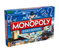 Winning Moves Essex Monopoly Board Game, Advance to Southend Pier, Mountfitchet Castle, Stansted, Chelmsford and trade your way to success, gift for ages 8 plus, Blue