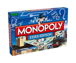 Winning Moves Essex Monopoly Board Game, Advance to Southend Pier, Mountfitchet Castle, Stansted, Chelmsford and trade your way to success, gift for ages 8 plus