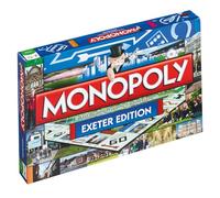 Winning Moves Exeter Monopoly Board Game, Advance to Royal Albert Memorial Museum, Crealy Great Adventure Park or Exeter Cathedral and trade your way to success, makes a great gift for ages 8 plus