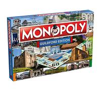 Winning Moves Guildford Monopoly Board Game, Advance to Guildford Museum, University of Surrey or Guildford Cathedral and trade your way to success, 2-6 players makes a great gift for ages 8 plus