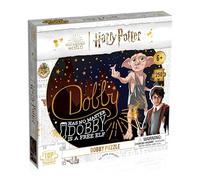 Winning Moves Harry Potter Dobby 250 Piece Jigsaw Puzzle Game English Edition, Dobby is pictures with a selection of quotes including Dobby is a free elf, gift and toy for Ages 6 plus