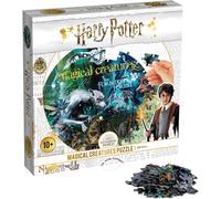 Winning Moves Harry Potter Magical Creatures 500 Piece Jigsaw Puzzle Game, piece together the forbidden forest including Acromantula and Pixies, gift and toy for ages 10 plus