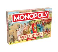 Horrible Histories Ancient Civilisations Monopoly Board Game for 2-6 Players, 6 Metal Tokens - WM04761-EN1-6