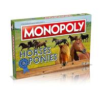 Winning Moves Horses and Ponies Monopoly Board Game, Pick your bespoke equestrian token, advance to Pasa Fino, Appaloosa or Friesian, 2 plus player family game for ages 8 plus