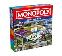 Winning Moves Ipswich Monopoly Board Game, Advance around the board and trade your way to success, gift for ages 8 plus