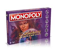 Winning Moves Labyrinth Monopoly Board Game, Goblin King explore Jim Henson's Labyrinth staring David Bowie, Advance to Goblin City and The Staircase Room, gift for ages 8 plus