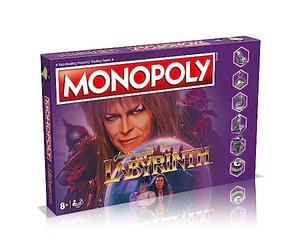 Winning Moves Labyrinth Monopoly Board Game, Goblin King explore Jim Henson's Labyrinth staring David Bowie, Advance to Goblin City and The Staircase Room, gift for ages 8 plus
