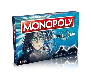Winning Moves Monopoly Attack on Titan - Board Game for 2-6 Players, Age 12+