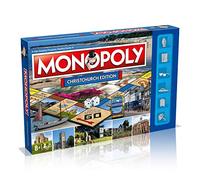 Winning Moves Christchurch Monopoly Board Game, Advance to Christchurch Priory, Southbourne Beach or Christchurch Carnival and trade your way to success, makes a great gift for ages 8 plus