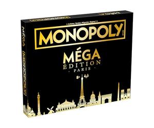 Winning Moves Monopoly Mega Paris Gold - Luxury Edition Board Game 8 Years + Iconic - Board Game for 2 to 6 Players