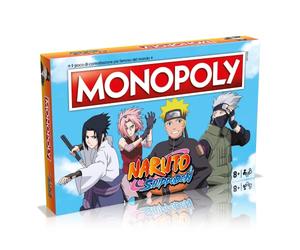 Winning Moves Monopoly Naruto Board Game for Adults and Children for 2 to 6 People from 8 Years