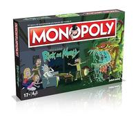 Winning Moves Monopoly Rick and Morty Board Game for Adults and Kids, 2-6 Players, Ages 8+