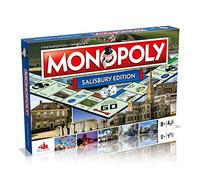 Winning Moves Salisbury Monopoly Board Game, Advance to Salisbury Cathedral, Stonehenge or Salisbury Library and trade your way to success, 2-6 players makes a great gift for ages 8 plus