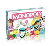 Winning Moves Squishmallows Monopoly Board Game Collectors Edition, Play with Fifi the Fox, Rosie the pig and Brock Bulldog, exclusive 4 Inch Cam the Cat plush, gift for ages 8 plus (WM04179-EN1-6)