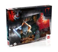 Winning Moves Stephen King's IT Chapter 2 1000-Piece Jigsaw Puzzle Game, Piece together Pennywise from Stephen King's IT, Horror Puzzle Game for adults, gift for ages 18 plus