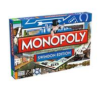Winning Moves Swindon Monopoly Board Game, Advance to Swindon Greyhounds, Coate Water or Magic Roundabout and trade your way to success, 2-6 players makes a great gift for ages 8 plus