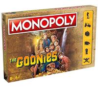 Winning Moves The Goonies Monopoly Board Game, Join Mikey, Brand, Andy, Mouth, Data, Chunk and Sloth, Advance to Cauldron Point and Pirate Ship Cavern, 2-6 players makes a great gift for ages 8 plus