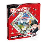 Winning Moves The Lakes Monopoly 1000 Piece Jigsaw Puzzle Game, piece together some of the Lakes most beloved features including Wray Castle and Langdale Pikes, gift and toy for ages 10 plus