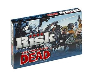 Winning Moves The Walking Dead Risk Strategy Board Game, Play with Negan, Rick Grimes, Daryl, and Maggie, survive the Walkers, 2 plus players makes a great gift for ages 13 plus