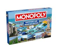 Winning Moves Whitstable and Herne Bay Regional Monopoly Board Game ideal for 2-6 players and makes a great gift for fans of the Kent coastline, aged 8 and up