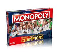 Winning Moves Women's European Football Champions Monopoly Board Game, Travel to Wembley acquiring Beth Mead and Lucy Bronze, Roar your way to victory, gift for ages 8 plus, Blue