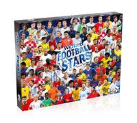Winning Moves World Football Stars 1000 Piece Jigsaw Puzzle Game, Piece together football players including Harry Kane, Pele, Maradona, Lucy Bronze
