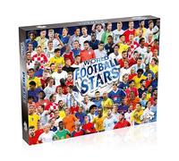 Winning Moves World Football Stars 1000 Piece Jigsaw Puzzle Game, Piece together football players including Harry Kane, Pele, Maradona, Lucy Bronze and Carli Lloyd, For players aged 4 plus