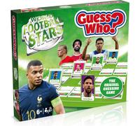 Winning Moves World Football Stars Guess Who? Board Game Green, Play with Messi, Neymar, Harry Kane, Salah, easy to set up, gift for ages 6 plus
