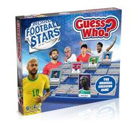 Winning Moves World Football Stars Guess Who? Board Game, Play with Messi, Ronaldo, Harry Kane, Neymar, Salah and Foden, easy to set up 2 player game for ages 6 plus , great gift for football fans