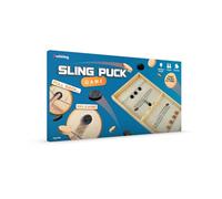 #winning Sling Puck Game - Fast Slingshot Hand Operated Hockey Game Wooden Rebound Tabletop Sport