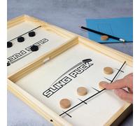 Winning Sling Puck Game Thrilling Wooden Action