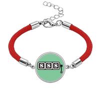 Winning Slot Machine Illustration Pattern Lucky Red String Bracelet Rope Bracelet Handmade