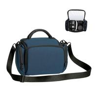 Winning SLR Cameras Case, Waterproof Shockproof DSLR Camera Single Bag, Adjustable Shoulder Strap Compatible with Sony, Canon, Samsung, Fuji, Panasonic, Casio, Nikon (Blue)