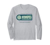 Winnipeg Manitoba - Winnipeg Canada Travel Stamp Long Sleeve T-Shirt