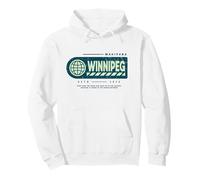 Winnipeg Manitoba - Winnipeg Canada Travel Stamp Pullover Hoodie