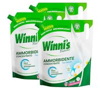 Winni's Naturel Fabric Softener for Hand Laundry and Washing Machine Hypoallergenic Fragrance White Flowers Raw Materials of Vegetable Origin Completely Biodegradable - 3 Bags of 1.47L