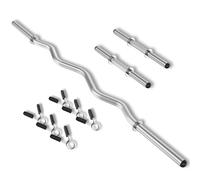 WINNOW Curl Bar EZ Bars Kit Barbell and Dumbbell Handles for Weightlifting and Powerlifting Strength Training Bars Barbell bar for Hip Thrusts, Squats and Lunges for Gym and Home