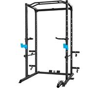 WINNOW Power Cage Multi-Functional Power Rack with J-Hooks, Dip Handles, Landmine Attachment and Optional Cable Pulley System for Home Gym (Power Cage Only)
