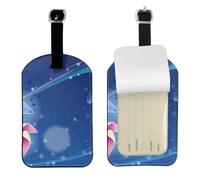 Winnowing Machine Print Leather Luggage Travel Bag Tags Neast Luggage Tag Holder Name Id Labels Set for Men Women, 1 Pack