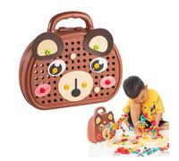 Winnsell Creativity Tool Box, DIY Puzzle Educational,203PCS Creative Engineering Building Blocks Learning Educational and Sensory Tool Electric Drill Toy Creative Building Toys